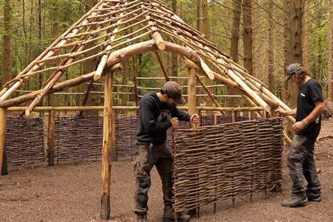 Building an Iron Age Roundhouse: Perimeter Walls | Bushcraft Shelter (PART 5)