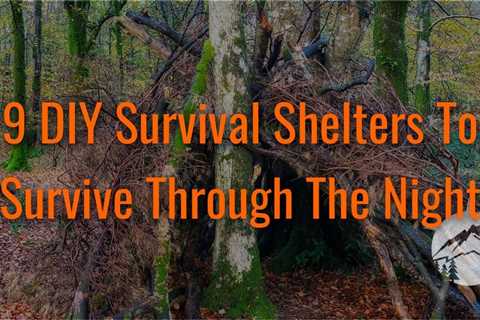 9 DIY Survival Shelters To Survive Through The Night