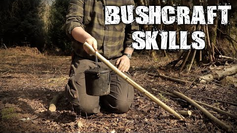 Bushcraft Skills - Camp Craft, Knife Skills, Pot Hangers (Overnight Camping)