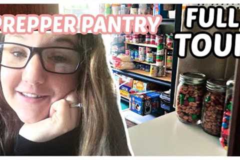 FULL Prepper Pantry TOUR 2022 // beginner prepping // emergency food storage//stockpile organization