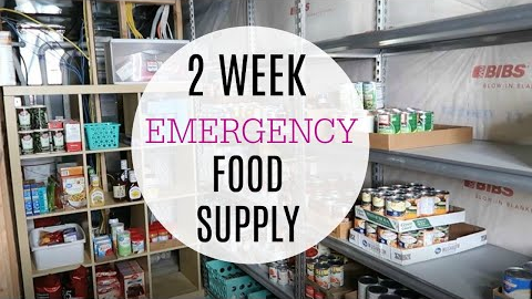 HOW TO PREPARE FOR A 2 WEEK EMERGENCY FOOD SUPPLY / FOOD STORAGE