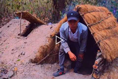 Build Underground Survival House - Bushcraft a warm house Best Natural Shelter | PiTi Original