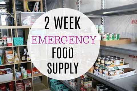 HOW TO PREPARE FOR A 2 WEEK EMERGENCY FOOD SUPPLY / FOOD STORAGE