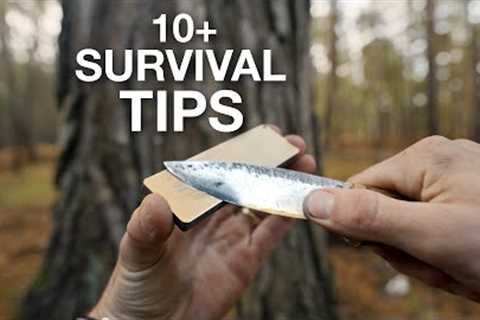 10+ Bushcraft Tips & Survival Skills | Knife | Fishing | Food