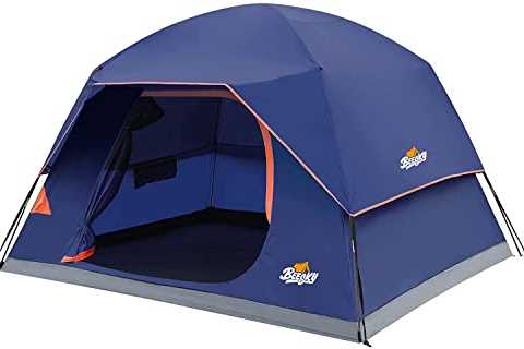 Beesky Waterproof Camping Tents 4/6/8 Person Windproof Easy Set Up Family Tent with Removable Top..