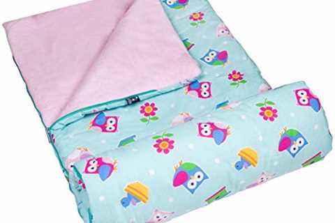 Wildkin Kids Sleeping Bags for Boys and Girls, Measures 57 x 30 x 1.5 Inches, Cotton Blend..