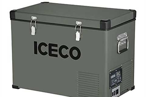 ICECO VL45 Portable Refrigerator with SECOP Compressor, 45Liters Platinum Compact Refrigerator, DC..