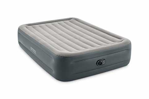 Intex Dura-Beam Plus Series Essential Rest Airbed with Internal Electric Pump, Bed Height 18", ..