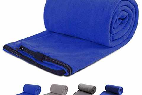 REDCAMP Fleece Sleeping Bag Liner for Adult Warm or Cold Weather, 75" Long Full Sized Zipper..