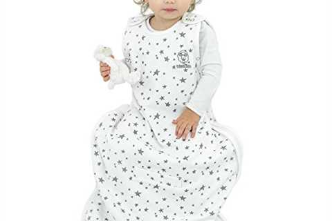 Woolino Toddler Sleeping Sack, 4 Season, Merino Wool, Baby Sleep Bag, 2-4 Years, Stars - The..