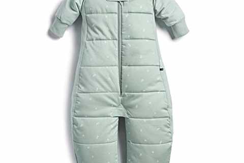 ergoPouch 3.5 TOG Sleep Suit Bag 100% Organic Cotton Filling with Cotton Sleeves and fold Over..