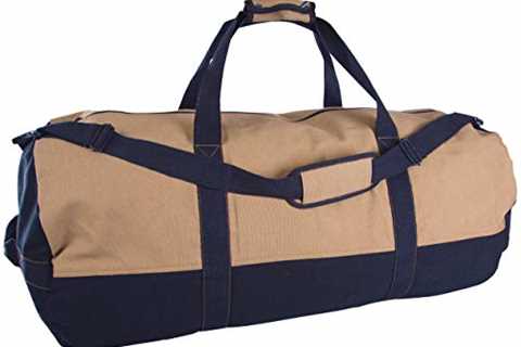 Stansport Two-Tone Canvas Duffle Bag with Zipper - The Camping Companion