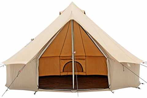 WHITEDUCK Regatta Canvas Bell Tent - w/Stove Jack, Waterproof, 4 Season Luxury Outdoor Camping and..