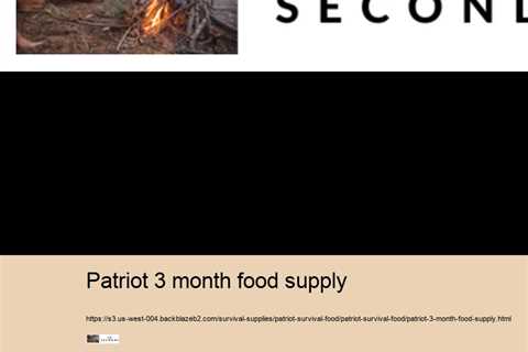 patriot 3 month food supply