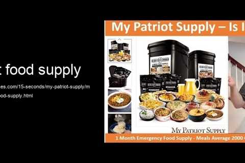 my patriot food supply