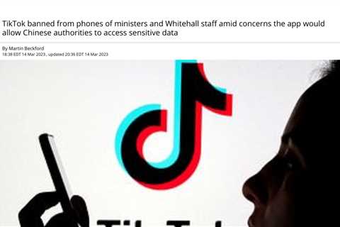 UK Joins Allies in Banning TikTok from Government Devices