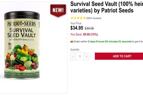 Unlock the Wonders of Patriot Seeds Organic Seed Vault