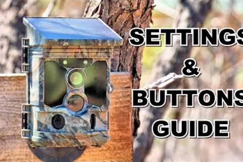 🔥 Ceyomur Solar 4K Trail Camera Settings and Menu Walkthrough Guide