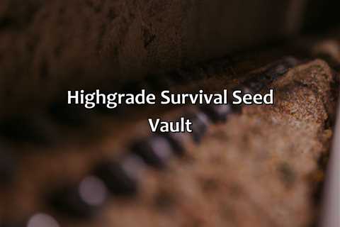 High-Grade Survival Seed Vault