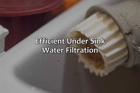 Efficient Under Sink Water Filtration