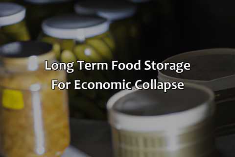 Long Term Food Storage For Economic Collapse