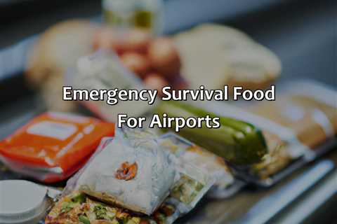 Emergency Survival Food For Airports