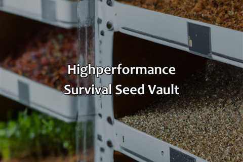 High-Performance Survival Seed Vault