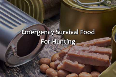 Emergency Survival Food For Hunting