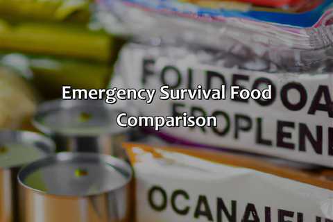 Emergency Survival Food Comparison