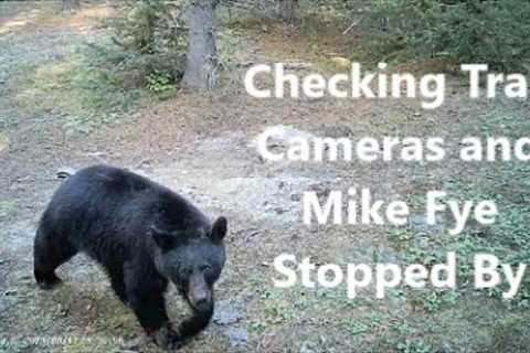 Checking Trail Cameras and Mike Fye Stopped By