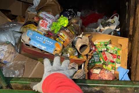 Dumpster Diving Aldi #243 FREE CHRISTMAS DINNER!!!