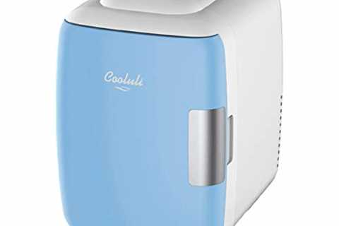 Cooluli Mini Fridge for Bedroom - Car, Office Desk & Dorm Room - Portable 4L/6 Can Electric..