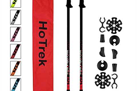 Kids Hiking Poles for Kids - Adjustable Telescopic Trekking Poles for Children - Ultralight Nordic..