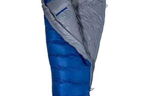 Marmot Sawtooth 15F Degree Down Sleeping Bag - Regular/Right Zip - Surf/Arctic Navy - The Camping..