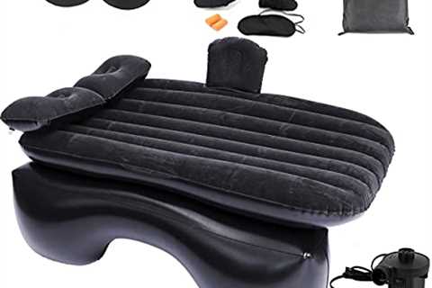 Onirii Inflatable Car Air Mattress Back Seat Bed Thickened Car Camping Air Mattress with Air Pump..