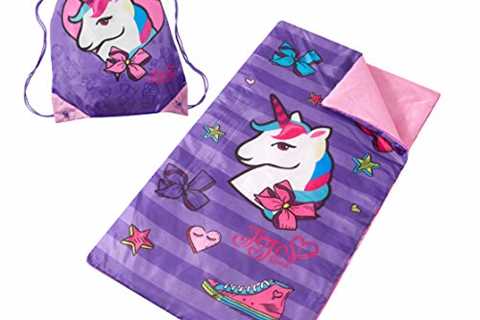 Idea Nuova Nickelodeon Jojo Siwa Unicorn Sling Bag and Cozy Lightweight Sleeping Bag, 30”x54”, Ages ..