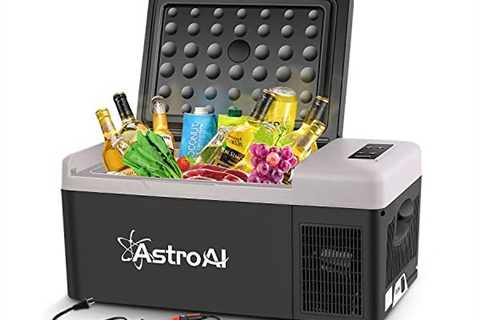 AstroAI 12 Volt Car Refrigerator, 12V Portable Freezer 16 Quart Camping Fridge Cooler 15L (-4℉~68℉) ..