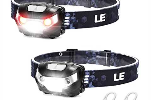 Lighting EVER LED Rechargeable Headlamp, L3200 High Lumen Bright Head Lamp with 5 Modes and White..