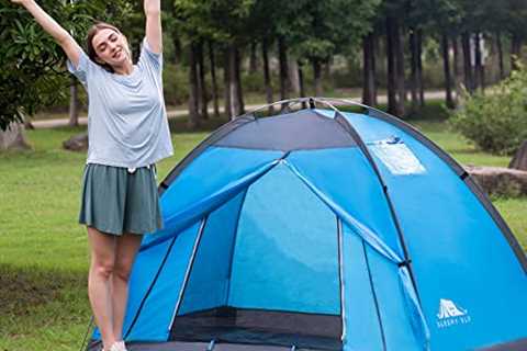 Sleepy ELF 2 Person Camping Tent, 1 Person Quickly Open Tent, Waterproof and Windproof with Windows ..