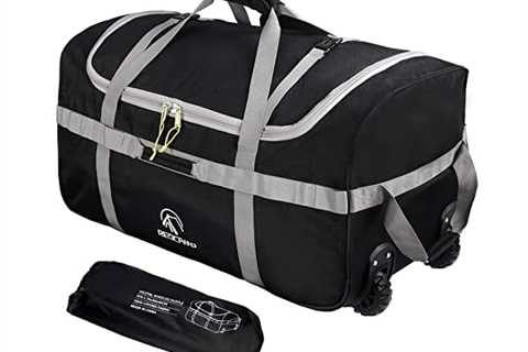 REDCAMP Foldable Duffle Bag with Wheels, 120L 1680D Oxford Large Duffle bags for Travel - The..