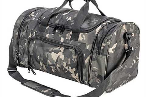 PANS Military Waterproof Duffel Bag Tactical Outdoor Gym Bag Army Carry On Bag with Shoes..