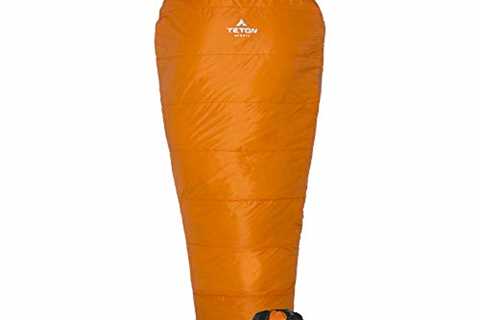 TETON Sports Altos-S 0F Ultralight Mummy Sleeping Bag for Camping, Hiking, Backpacking (Orange), 84 ..