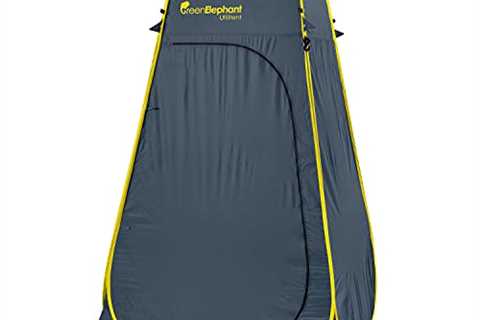 Green Elephant Camping Shower Tent - Portable Changing Tent, Pop Up Shower Tent for Camping,..