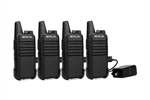 Retevis RT22 Two Way Radio Long Range Rechargeable,Portable 2 Way Radio,Handsfree Walkie Talkie for ..