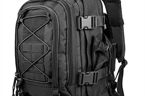 WolfWarriorX Military Tactical Assault Backpack for Men Expandable Travel Backpack Waterproof..