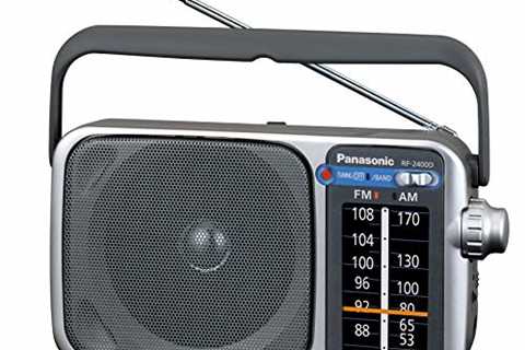 Panasonic Portable AM / FM Radio, Battery Operated Analog Radio, AC Powered, Silver (RF-2400D) -..