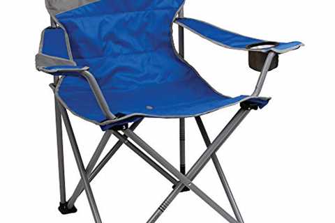 Coleman Big-N-Tall Quad Chair with Cup Holder & Side Pocket, Water-Resistant Oversized Camping..