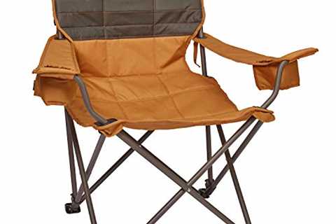 Kelty Deluxe Lounge Chair – Folding Outdoor Camping Chair with Insulated Cupholders, Customized..