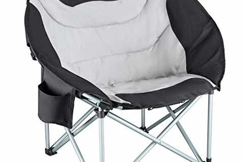 KingCamp Charles Camping Chair, Black/Grey - The Camping Companion