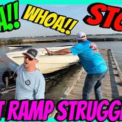 Boats Struggle At The Ramp! Clear Lake Sh!t Show Begins! Subscribers Recognize Captain Crunch!